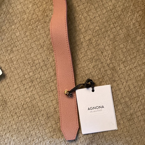 Agnona Pink leather belt - Picture 2 of 8
